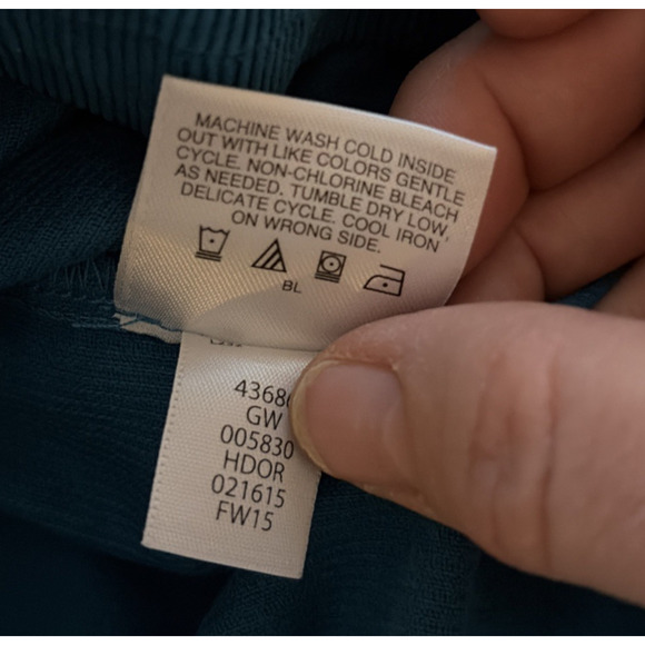 Hanna Andersson Girl's Blue Corduroy Skirt Sz 140/US 10 Bow Elastic Waist - Picture 6 of 10